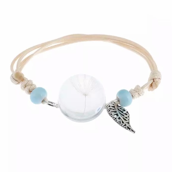 💙💎WISH! DANDELION FLOWER BRACELET💎💙FRIEND GIFT - Picture 3 of 6